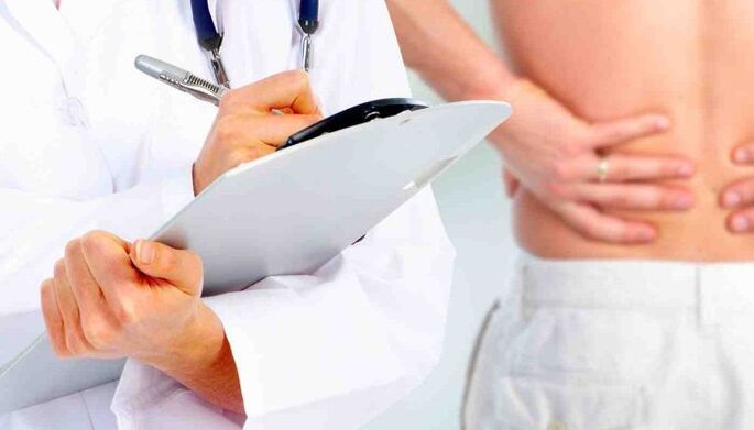 liječnik propisuje liječenje osteohondroze